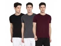 Ap’pulse Men’s SS RN Sports Tshirt (Pack of 3)