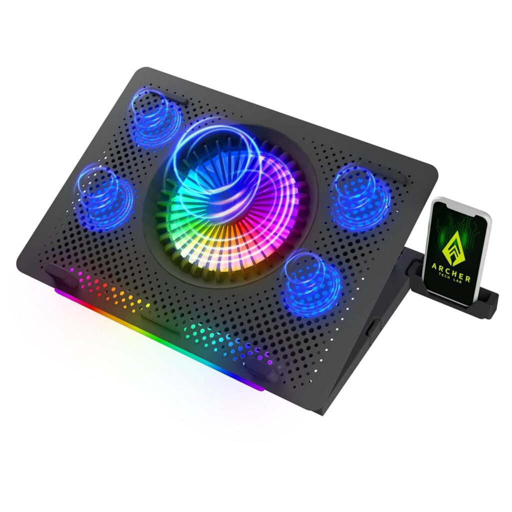 Archer Tech Lab Cooling Pad with RGB Lighting