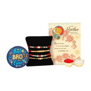 Archies Religious Designer Rakhi for Brother and Bhabhi