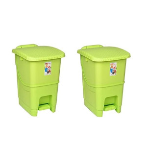 ARISTO Splash Plastic Pedal Dustbin 25 L (Pack of 2)