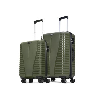 Aristocrat Airpro 2 Pc Hard Case Luggage Set (Cabin & Check-in) with Combination Lock & 3 Years Warranty