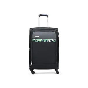 Aristocrat Medium Commander 69Cms Premium Polyester Soft Sided Check-in 4 Spinner Wheels Suitcase