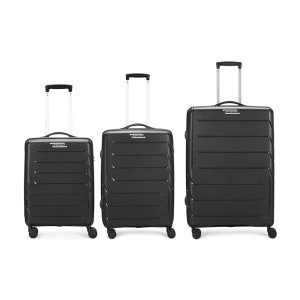 Aristocrat Chroma 3 Pc Set Spinner Hard Case Trolley Bags