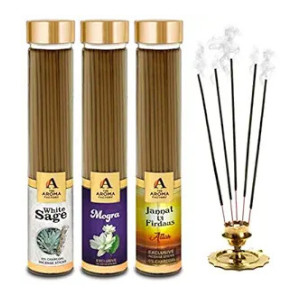The Aroma Factory White Sage Mogra & Attar Jannat Agarbatti
