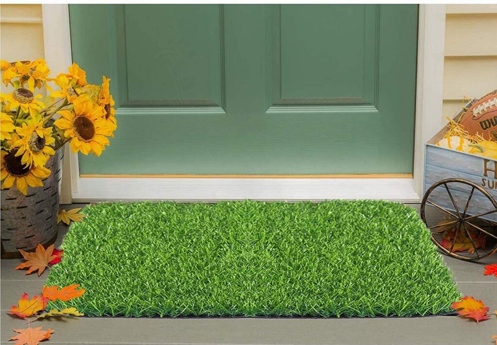 Deal Alert Artificial Grass Mat 12x18cm Green Lawn Rs. 87