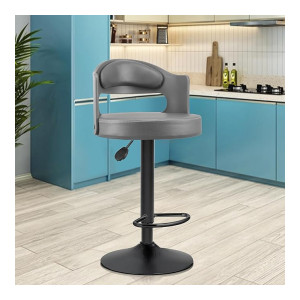 ASTRIDE Amica High Bar Chair for Home Kitchen Stool with Rust-Proof Heavy Duty Base