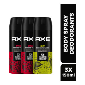 AXE Intense & Pulse Body Spray Pack of 3