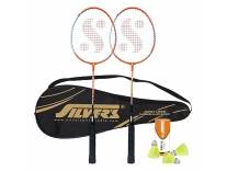Badminton Kit Silver Alloy Composite 2 Racquets Shuttlecock Pack Rs.477 @ Amazon