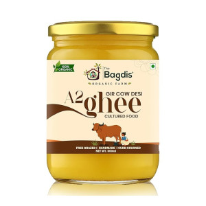 The Bagdis Organic A2 Gir Cow Cultured Ghee (500ml)