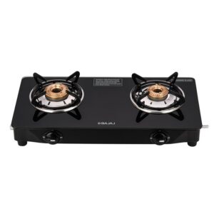 Bajaj Ultra 2 Burner Gas Stove Black Rs. 2161