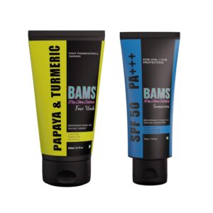 BAMS Face Wash & Sunscreen Combo (150ml + 50ml)