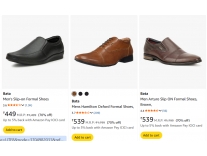 Bata Men’s Shoes Upto 73% Off From Rs 449 on Amazon