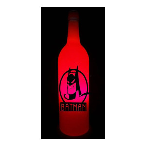 Batman Bottle Lamp (Orange)