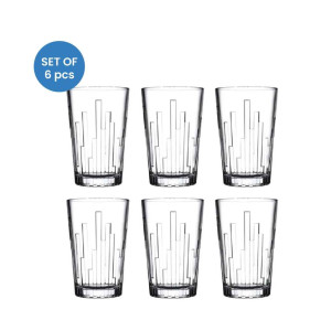 BAY6 Imported Juice & Water Glass (Set of 6, 330ml)