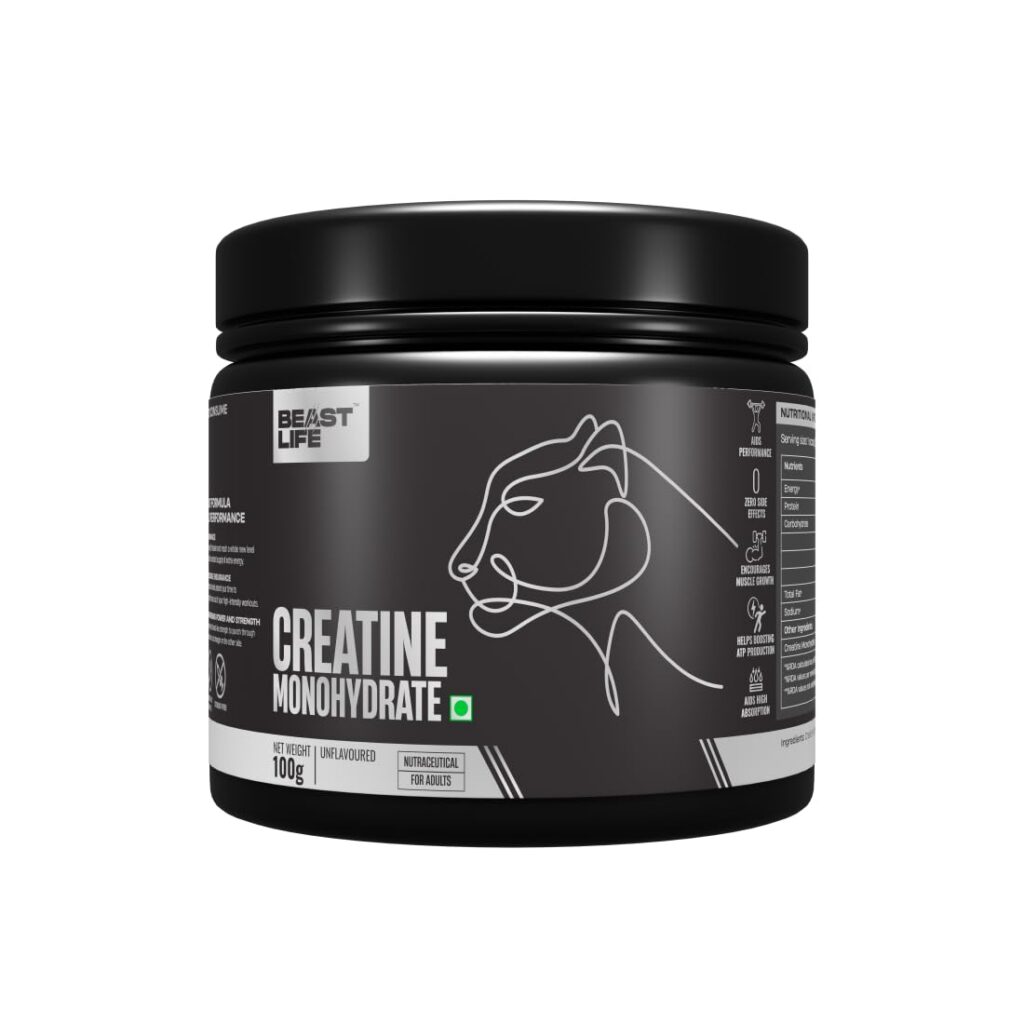 BeastLife Creatine Monohydrate Powder 100g (33 Servings) Rs. 248