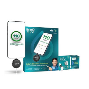 BeatO CURV Sugar Test Machine with Free Strips & Lancets