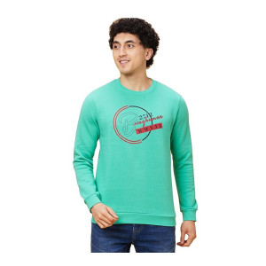 Being Human White Regular Fit Round Neck Long Sleeves Men’s Sweatshirt
