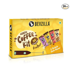Bevzilla Coffee Sachets & Frother Kit (4 Flavours)