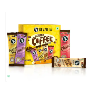 Bevzilla Instant Coffee Powder 48 Sachets (4 Flavours)