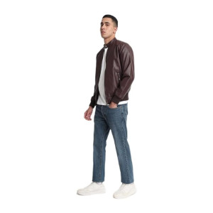 Bewakoof Men’s Solid Regular Fit Full Sleeve Stand Collar Nylon Jacket