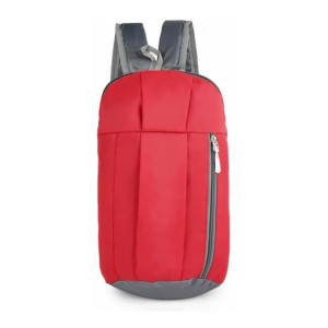 BigPlayer Unisex Red PU Casual Backpack