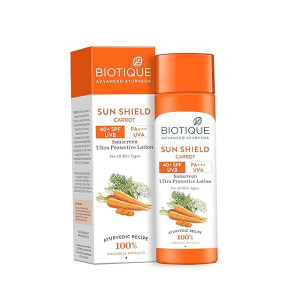 Biotique Bio Carrot Face & Body Sun Lotion SPF 40 Sunscreen