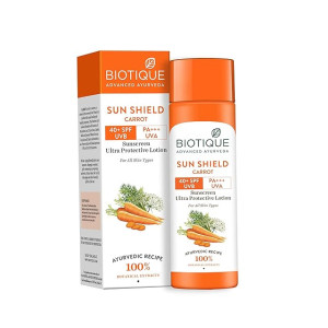 Biotique Bio Carrot Sun Lotion SPF 40 Uva/Uvb, 120ml