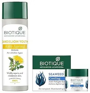 Biotique Dandelion Serum & Eye Gel Combo