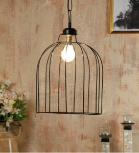 Deal Black Metal Shade Hanging Lamp for Home Cafe Restaurant Bar Office Rs. 208