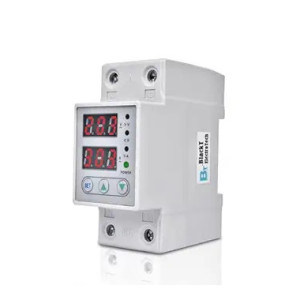 Blackt Electrotech Din Rail 63 Amps 230V Adjustable Over and Under Voltage Protector Relay with Overcurrent Protection