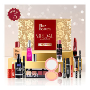 BLUE HEAVEN Bridal Makeup Kit Luxe Edition Gifting Combo Set (Pack of 15)