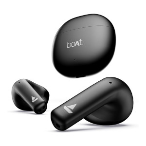 Boat Airdopes Atom 81 Truly Wireless Earbuds W/Upto 50H Playtime, Quad Mics, 13MM Drivers, Super Low Latency