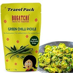 Bogatchi Green Chilli Pickle 50g