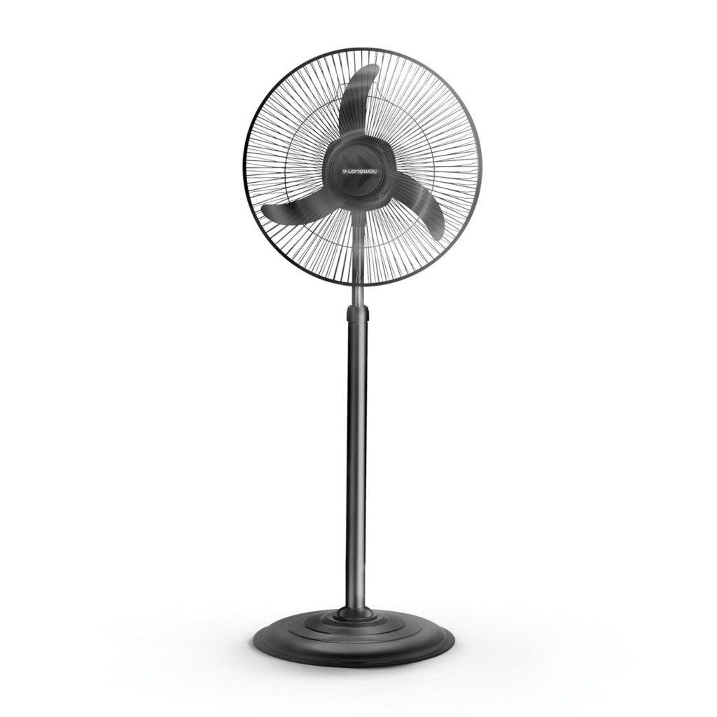 Deal LONGWAY Bolt Black Pedestal Fan 400mm Rs. 1549