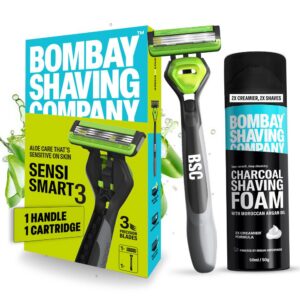 Bombay Shaving Razor & Charcoal Foam Combo Deal