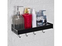 Deal Boniry 30 CM Bathroom Shelf with Hooks & Towel Bar Rs. 289