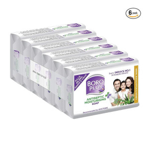 Boroplus Antiseptic Bathing Soap Neem Eucalyptus Honey 125G Pack of 6