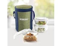 Borosil Ace Lunchbox Set 3pc Round Containers Rs. 649