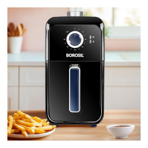 Borosil Best Air Fryer with 4 in 1 Function, QuickFry Technology, Auto Off, 90% Less Oil (3.6 L)