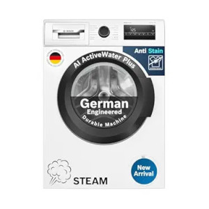 Bosch 8 kg 5 Star Front Load Washing Machine (Steam, Heater)