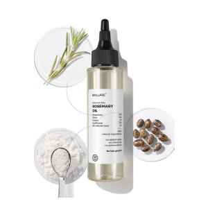 BRILLARE 10% Rosemary Hair Oil for Hair Strengthening, Growth & Reduces Hair Fall