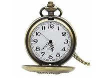 Deal Bronze Greek Pocket Watch Pendant Necklace Rs. 699