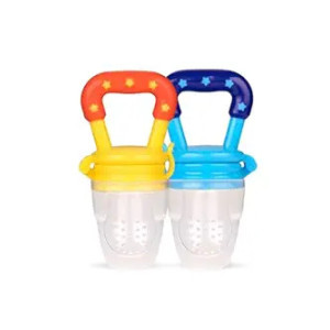 Bumtum Baby Silicone Food & Fruit Nibbler with Extra Mesh, Pacifier Feeder & Teether