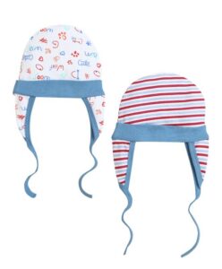 BUMZEE Baby Boys Ear Flap Cap Pack of 2