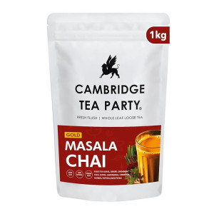 Cambridge Tea Party 8 Spices Masala Chai Patti Tea Powder CTC, 1kg