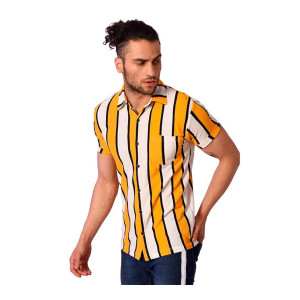 Campus Sutra Men’s Checked Button Up Shirt