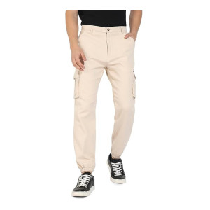Campus Sutra Men’s Mid Rise Regular Fit Cargo Pants
