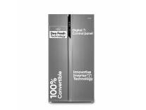Candy 602 L Side by Side Refrigerator (Shiny Steel)