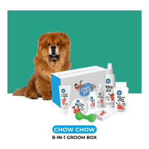 Captain Zack Chow Chow Groom Box 8-in-1 Kit for Your Puppy