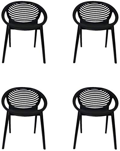 SBI CC Deal Cello Abacus Plastic Chair Set Pack of 4 Black Rs. 5790 Amazon